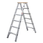 ILLER-LEITER 51703 Stufenstehleiter beidseitig 3 Stufen 