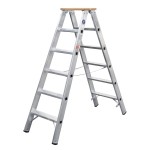 ILLER-LEITER 51708 Stufenstehleiter beidseitig 8 Stufen 