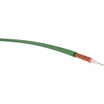 Videokabel 0,6/3,7 PVC grün Meterware 