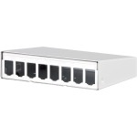 METZ CONNECT 130861-0802-E Modul AP-Gehäuse 8 Port reinweiß RAL9010 