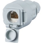METZ CONNECT 1309515003-E E-DAT Industry IP67 V6 Kabelkupplung, 1 Port Cat.6A - C6Amodul 