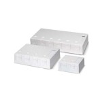 Dätwyler 418035 AP Dose für 2xKeyst.Modul o.Module rw RAL9010 