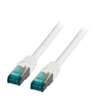E F B EC6000A 0.25m weiß Patchkabel Cat.6A S/FTP RJ45 