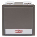 Renz 97-9-85269 grau Klingelmodul mit 1 Klingeltaster 