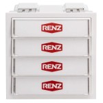 Renz 97-9-85272 weiß Klingelmodul mit 4 Klingeltaster 