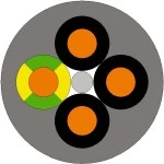 Lapp Kabel 1119802 Ölflex Classic 110 2x0,75 Meterware 