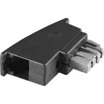 Goobay 50308 TAE Adapter N-RJ11/RJ14 schwarz Stecker/Stecker 