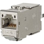 METZ CONNECT 130B11-E C6A Modul Cat.6A (Class EA), 180°, Kabelmontage ohne Werkzeug 